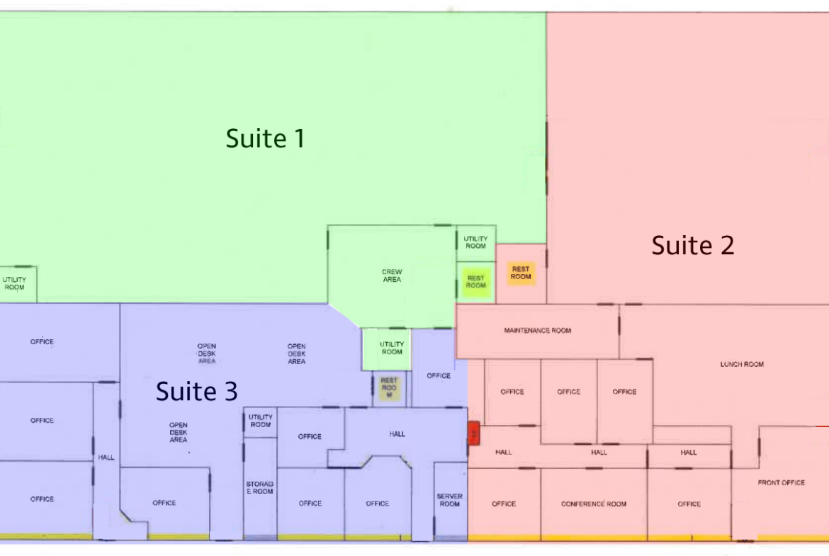 Floor plan layout of 1709