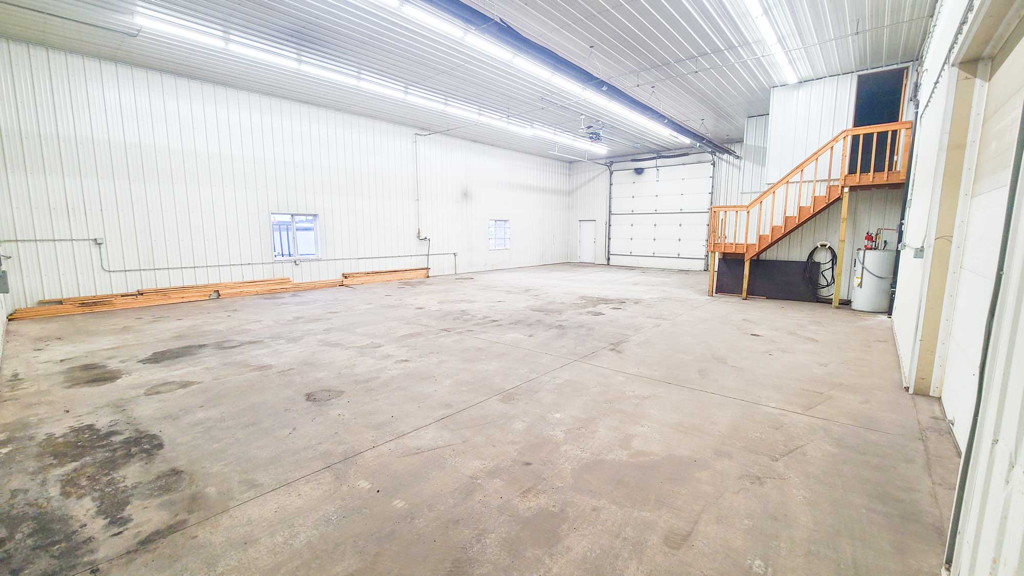 Warehouse for semi truck storage.